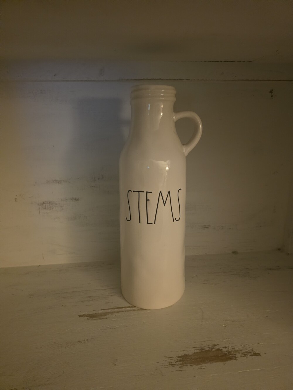 Ceramic 'STEMS' White Decorative Vase Jug